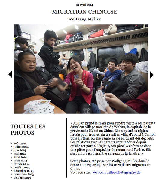 Migration Chinoise | 6MOIS online | 2014
